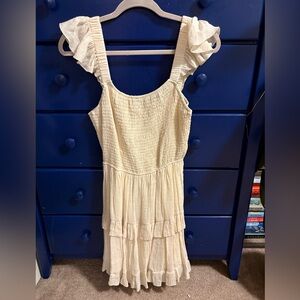 Hazel & Olive cream dress NWT